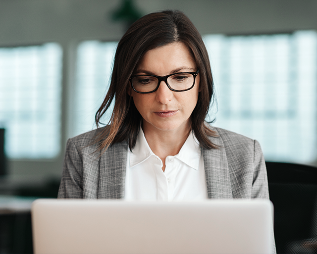 Woman is achieving her business goals