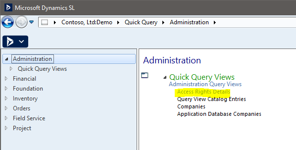 Figure 4 - Access Rights Details