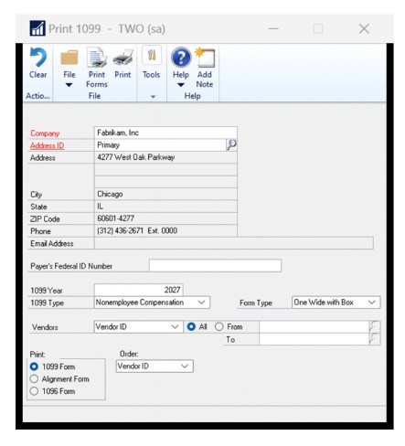 Microsoft Dynamics GP Year-End Close: AP & 1099 Processing