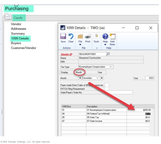 Microsoft Dynamics GP Year-End Close: AP & 1099 Processing
