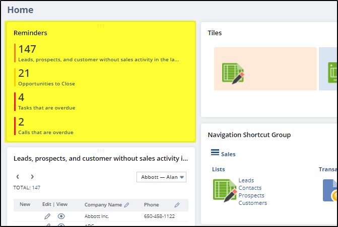 Own Your NetSuite With Dashboards