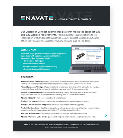 Snapshot: Customer Connect eCommerce