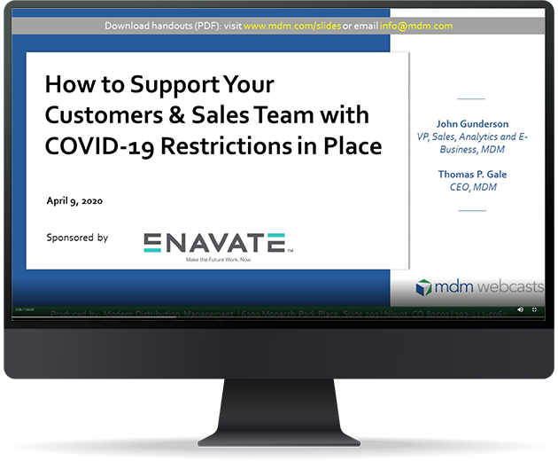 How to Support Your Customers & Sales Team with COVID-19 Restrictions in Place webinar screenshot