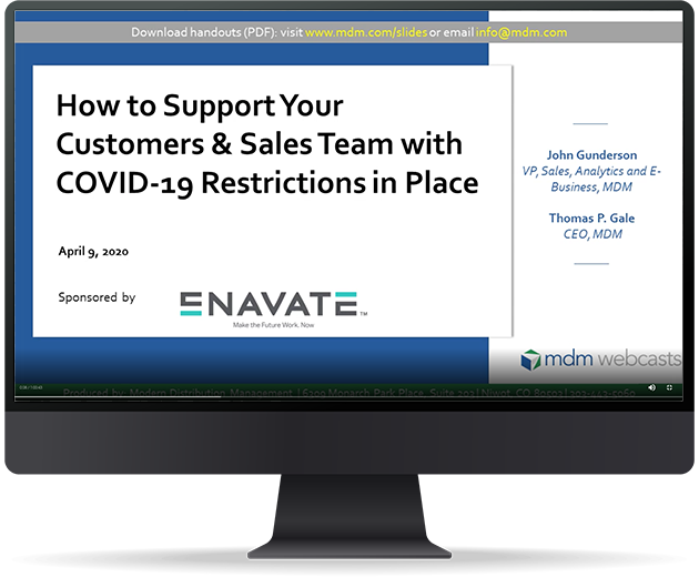 How to Support Your Customers & Sales Team with COVID-19 Restrictions in Place webinar screenshot