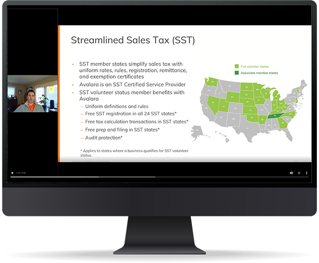 Sales Tax Considerations for B2B Sellers webinar screenshot