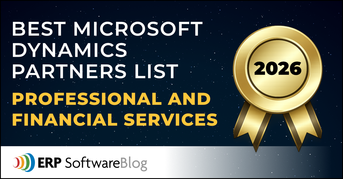 Enavate Named a 2026 Best Microsoft Dynamics ERP Partner for Professional Services by ERP Software Blog