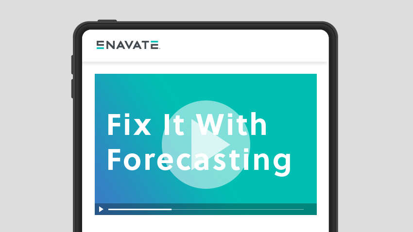 Fix It With Forecasting!