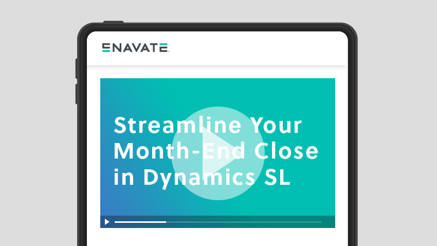 Streamline Your Month-End Close in Dynamics SL