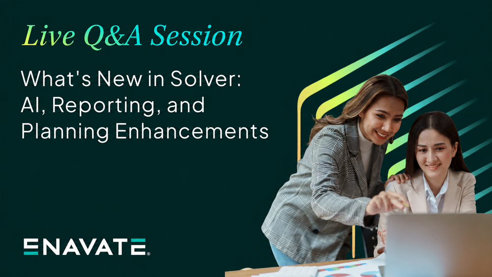 What's New in Solver: AI, Reporting, and Planning Enhancements