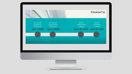 Microsoft Announces Dynamics GP Sunset Plans – Enavate Reassures GP Users