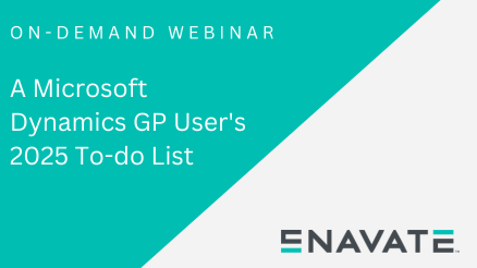 A Dynamics GP User's 2025 To-do List