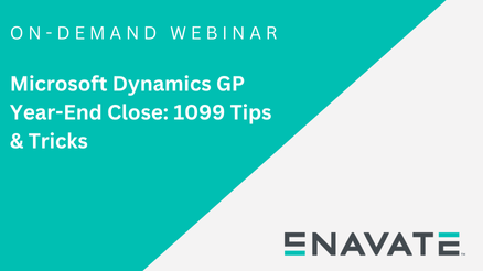 Microsoft Dynamics GP Year-End Close: 1099 Tips and Tricks