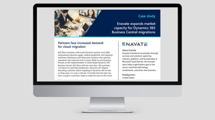 Enavate Expands Market Capacity for Dynamics 365 Business Central Migrations